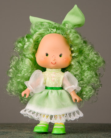 Lime Chiffon Berrykin-- curly hair